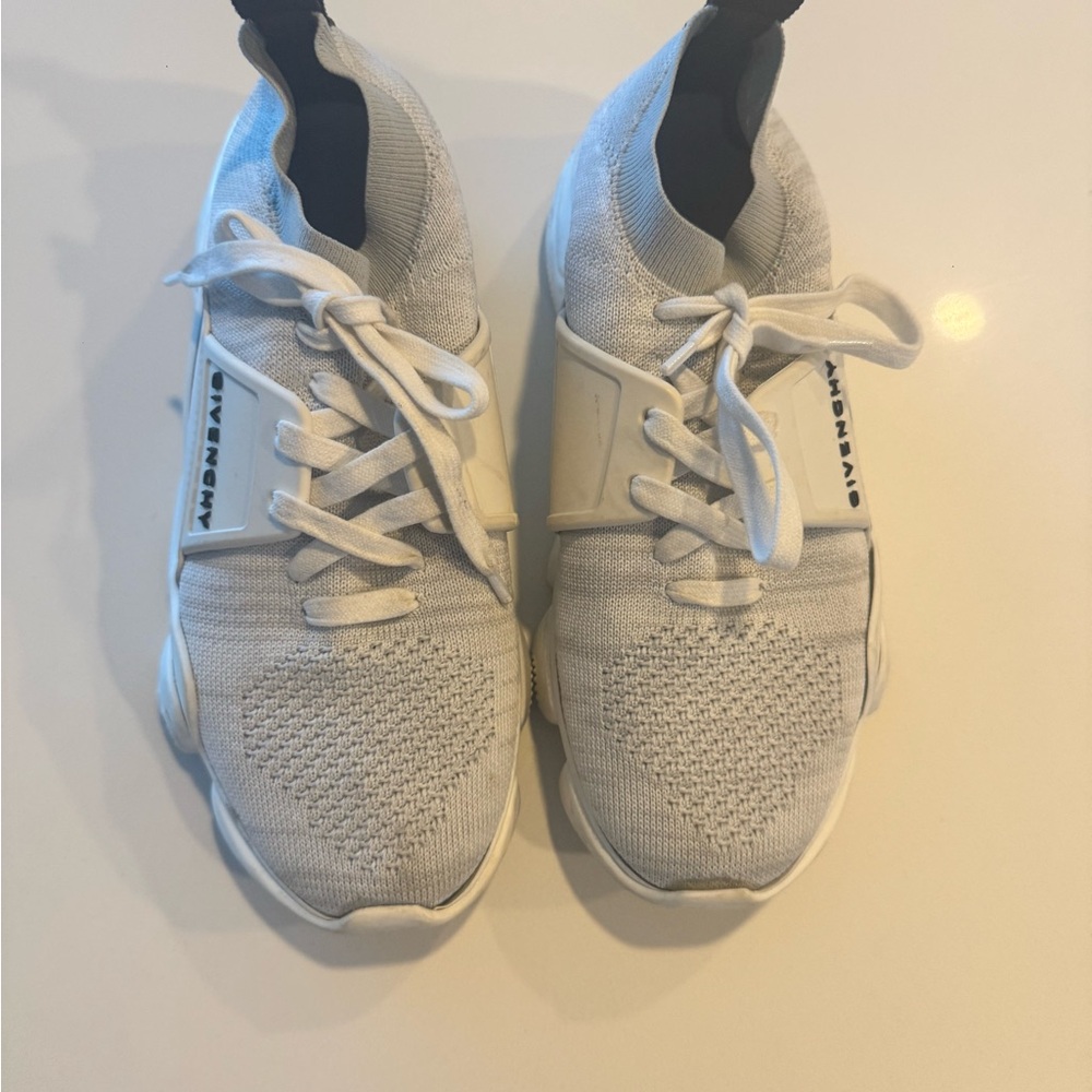 Givenchy Women's  Jaw Low-Top Sock Sneakers grey white 38.5 EU